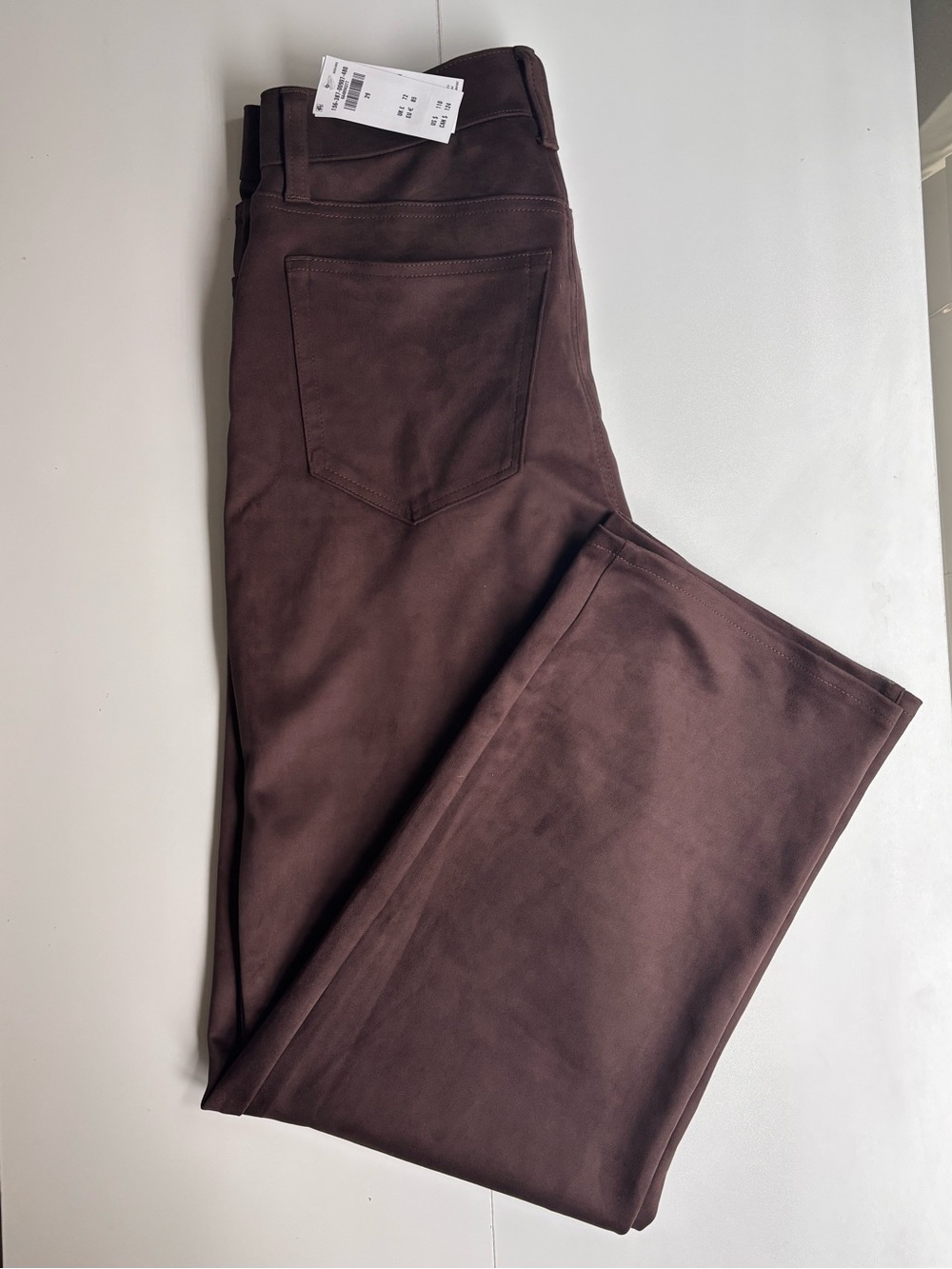 Abercrombie curve love vegan suede pants